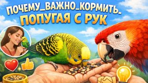 НУЖНО ЛИ КОРМИТЬ КОРМИТЬ ПОПУГАЯ С РУК