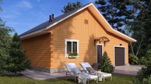 Проект дома из бруса Бр-64-6 ЭталонСтрой