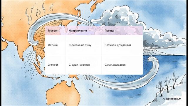 География 5 - 6 класс параграф 43 Ветер краткий пересказ
