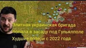 Элитная украинская бригада попала в засаду под Гуляйполем — это самые большие потери с 2022 года