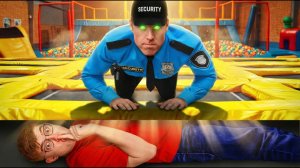 Мы тайно пробрались в парк батутов!