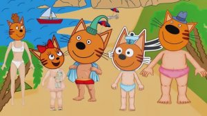 Как три кота Коржик, Карамелька и Компот отдыхали на море. 😻🙀😸