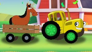 Мультики Для Детей, По Полям По Полям Гоняем На Тракторе