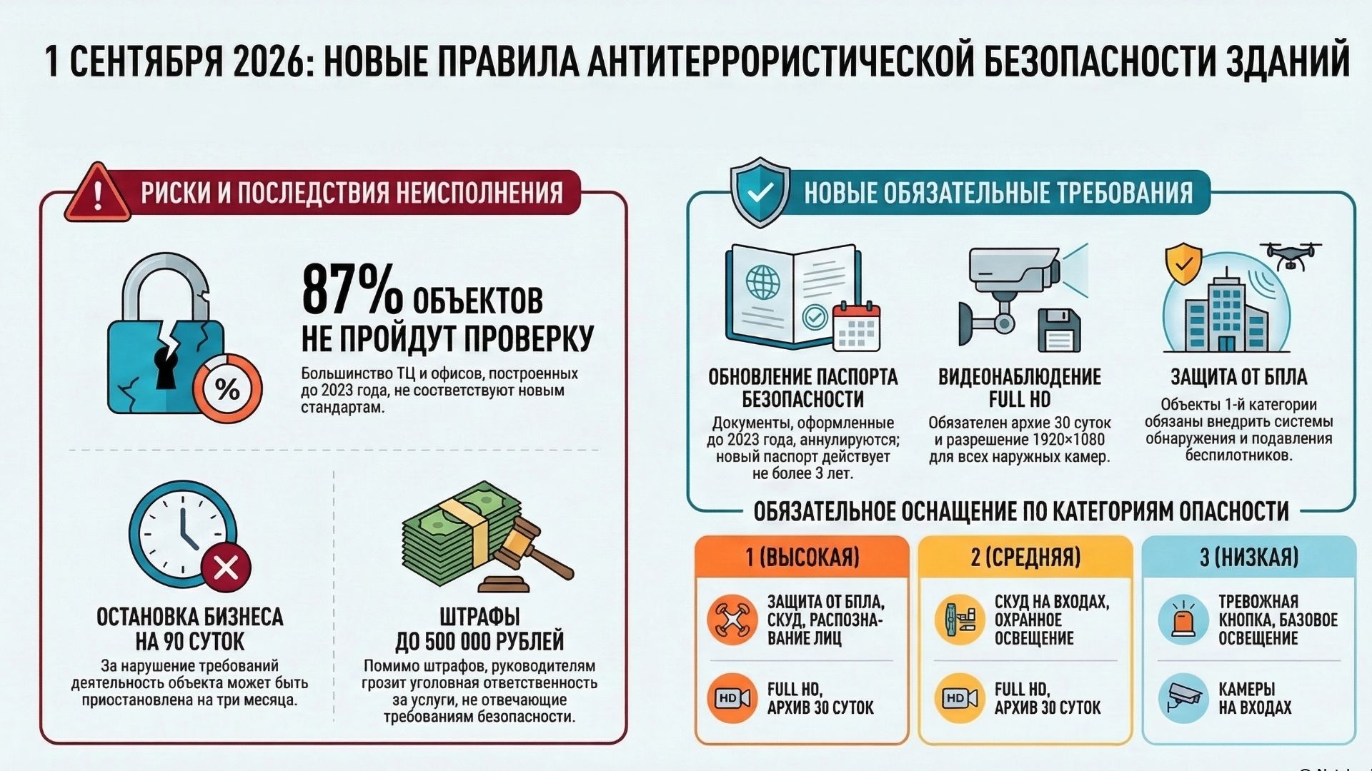 87% объектов не пройдут проверку! Новые правила антитеррора с 1 сентября 2026 (Приказ МВД № 214)