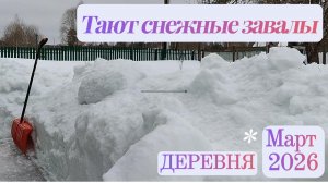 Тают снега, разгребаем завалы!