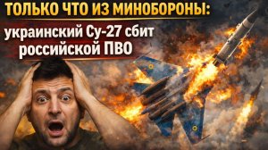 АХТУНГ! русские Асы в небе! украинский Су-27 сбит российской ПВО. Зеленский в Истерике!