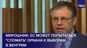 ЕС может попытаться сломать Орбана к выборам 12 апреля, заявил Мирошник