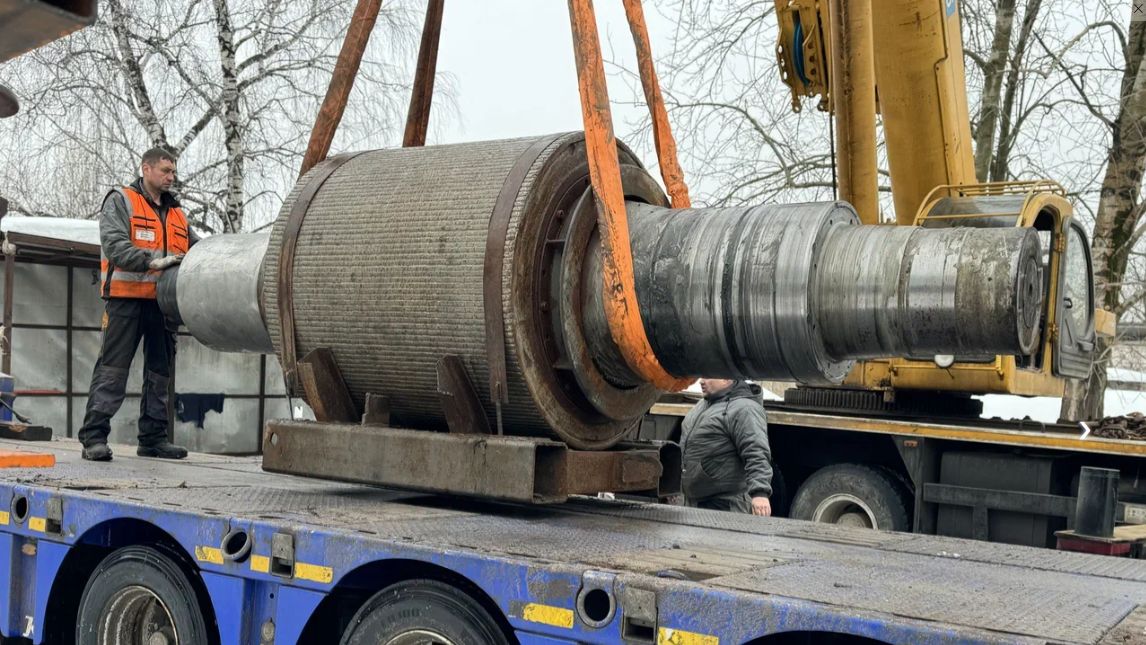 Ремонт вала роллер-пресса Conch Kawasaki