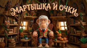 Мартышка и очки. По мотивам басни И.А. Крылова. Версия для малышей.