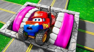 Машинки летают и прыгают! Развивающие мультики Машины помощники. Мультфильмы про машинки