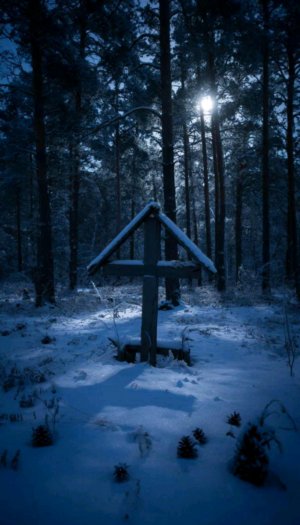 идём в лесу домой (Видео с могилой выложу скоро)