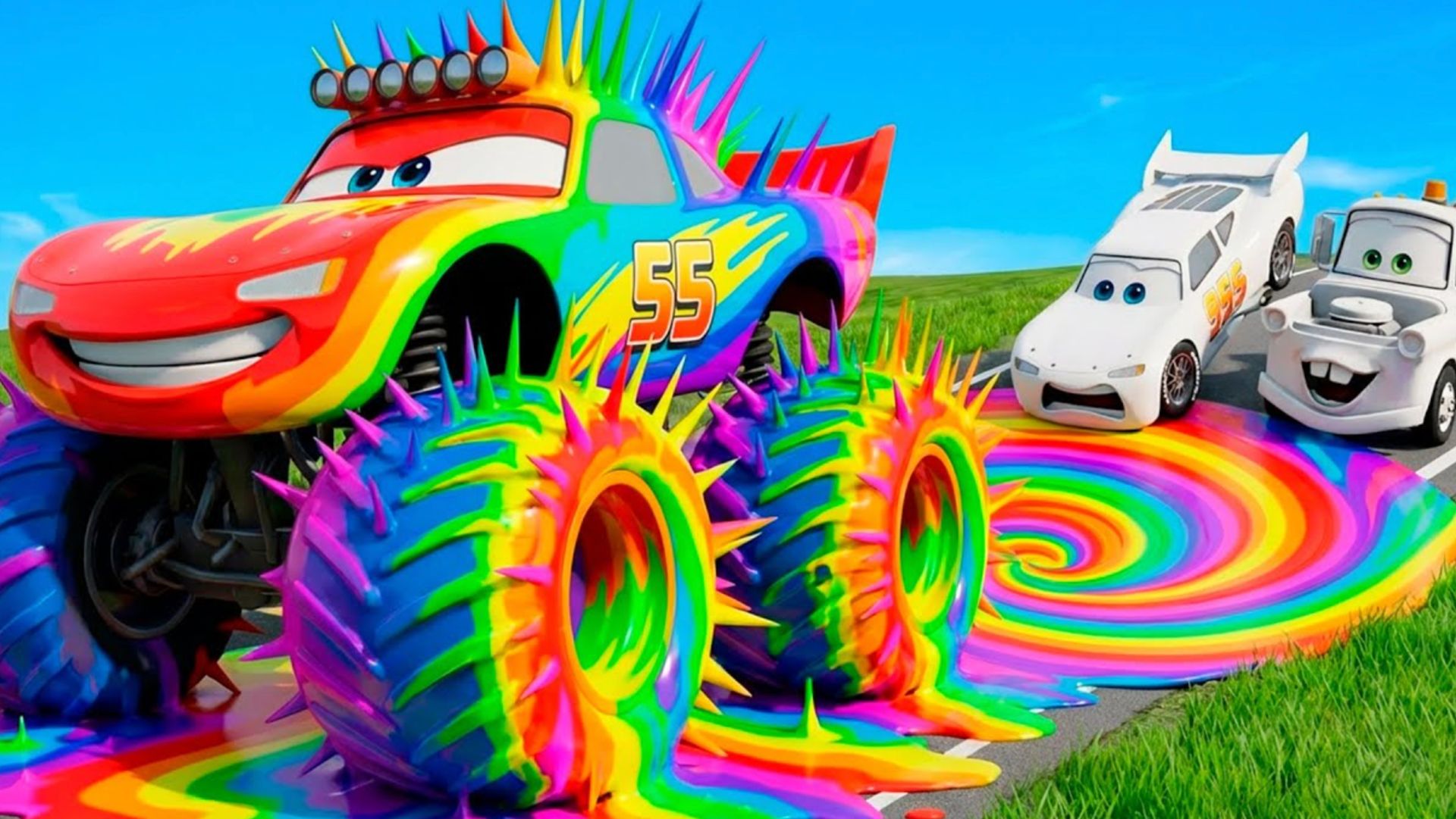 Мультфильмы про машинки! Молния Маккуин и Мэтр против машинок Pixar Тачки Дисней для детей и малышей