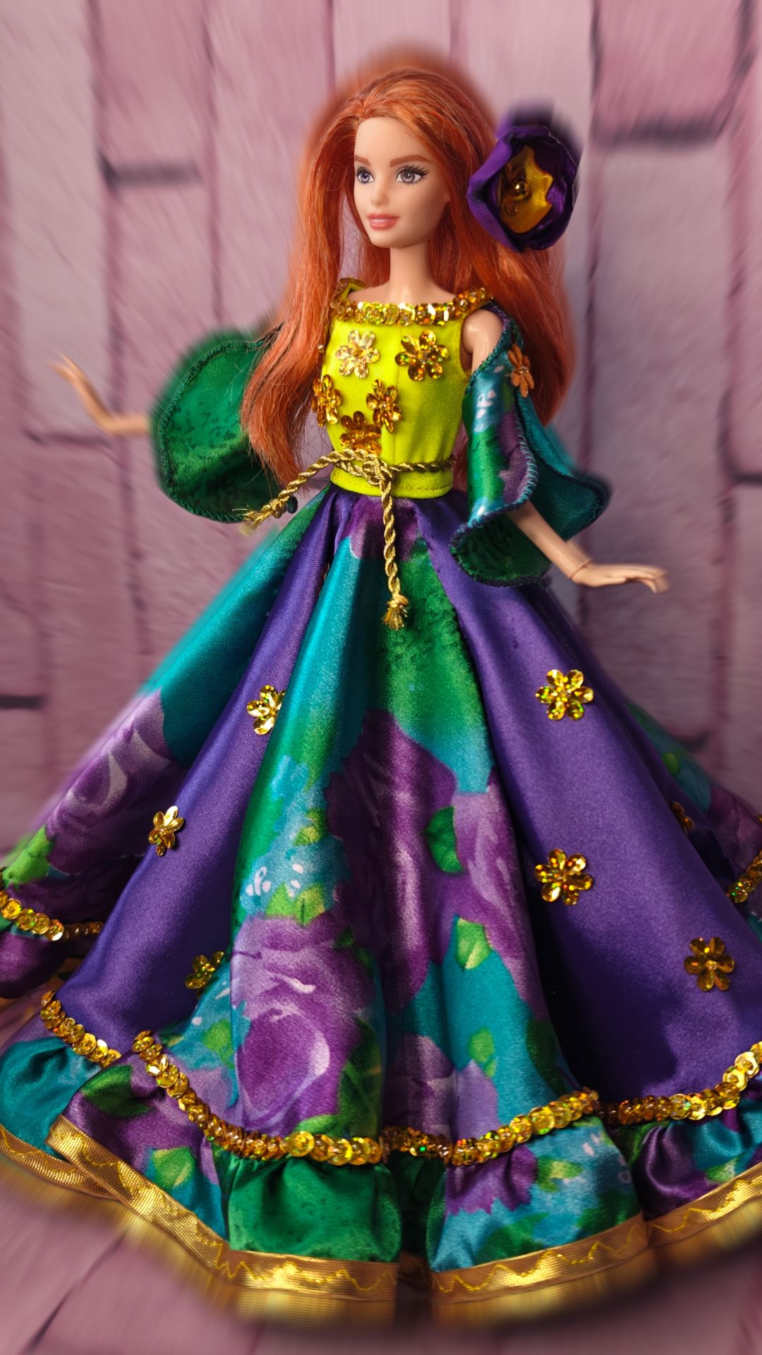 ЛЮБИМЫЕ ЦВЕТЫ цыганский костюм для Барби от Тани Морозовой