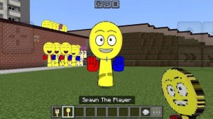 Персонаж Sprunki OC The Player [из Poppy Playtime] добавлен в Minecraft PE.