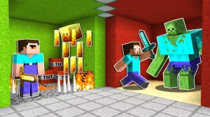 НУБ И ПРО ВЫБИРАЮТ ПРАВИЛЬНУЮ КОМНАТУ ЧЕЛЛЕНДЖ МАЙНКРАФТ ! НУБИК И ПРО ТРОЛЛИНГ ЛОВУШКА MINECRAFT