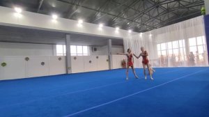 ТР 1 юношеский разряд, Лясковская - Долгова - Флоря, ДК «Машиностроитель»,Комбинированное упражнение