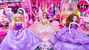 Играем в игрушки из мультика принцесса кукла Барби. Мультфильм для детей. ASMR АСМР