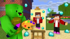 Майки Нарисуй Джей Джей в конкурсе рисования. Майнкрафт Мультик