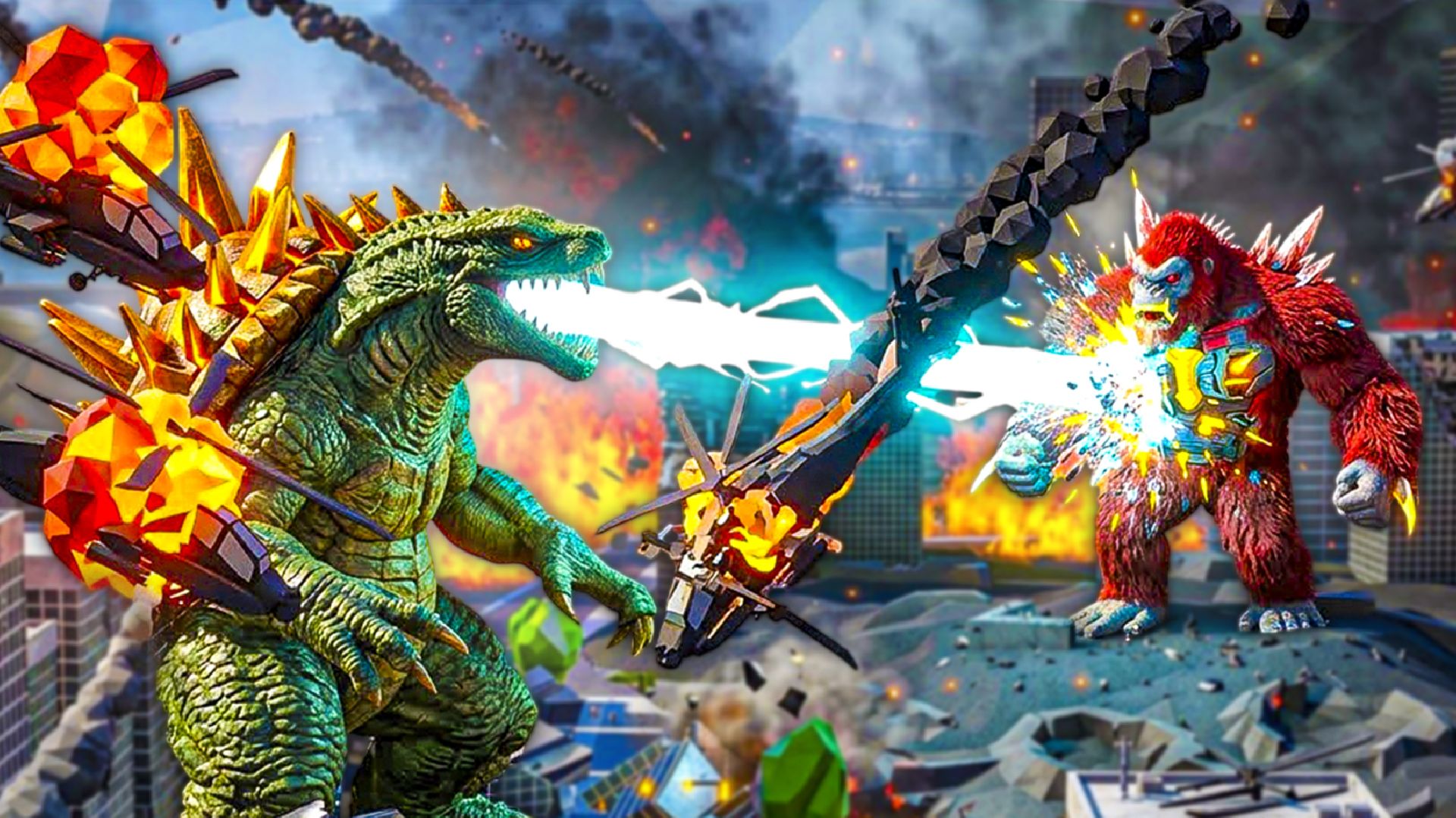 КАЙДЗЮ РАЗРУШАЕТ ГОРОДА И СРАЖАЕТСЯ С ДРУГИМИ КАЙДЗЮ - Excidio The Kaiju Simulator