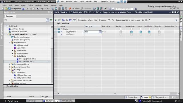 7. Добавление блоков DB