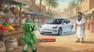 Представьте себе: вы попадаете в древний Египет на своей Тесле