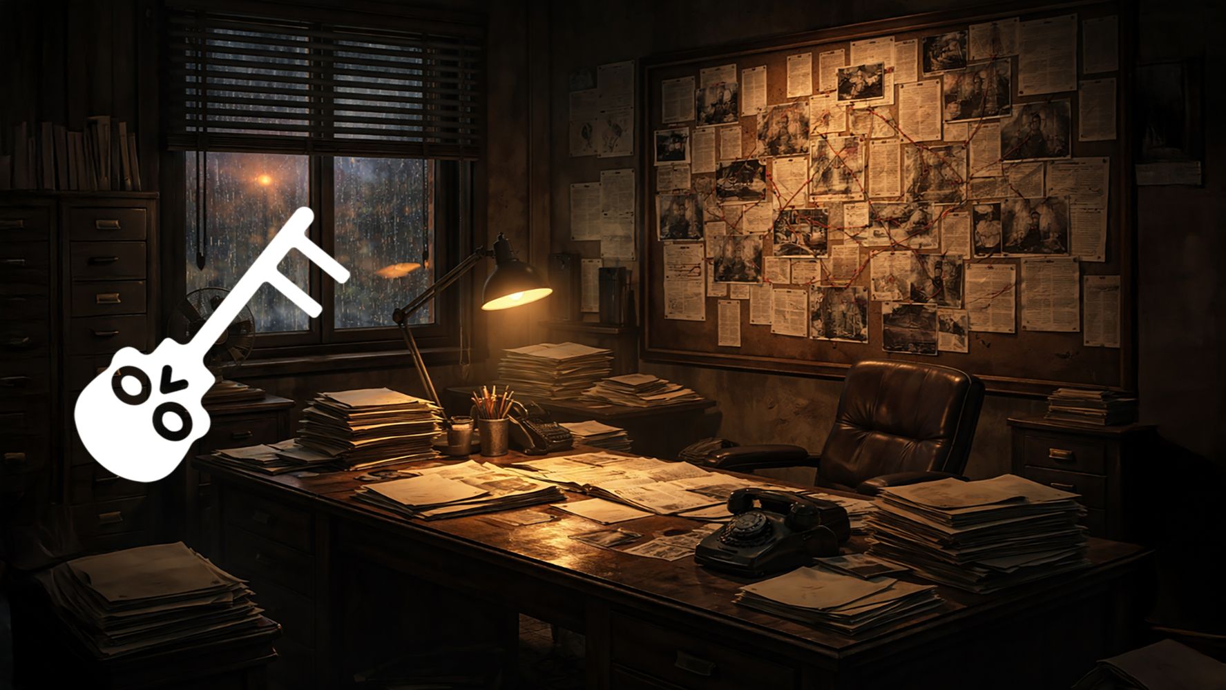 Noir Detective Soundtrack 5 часов 🌒 Тёмный кабинет частного детектива