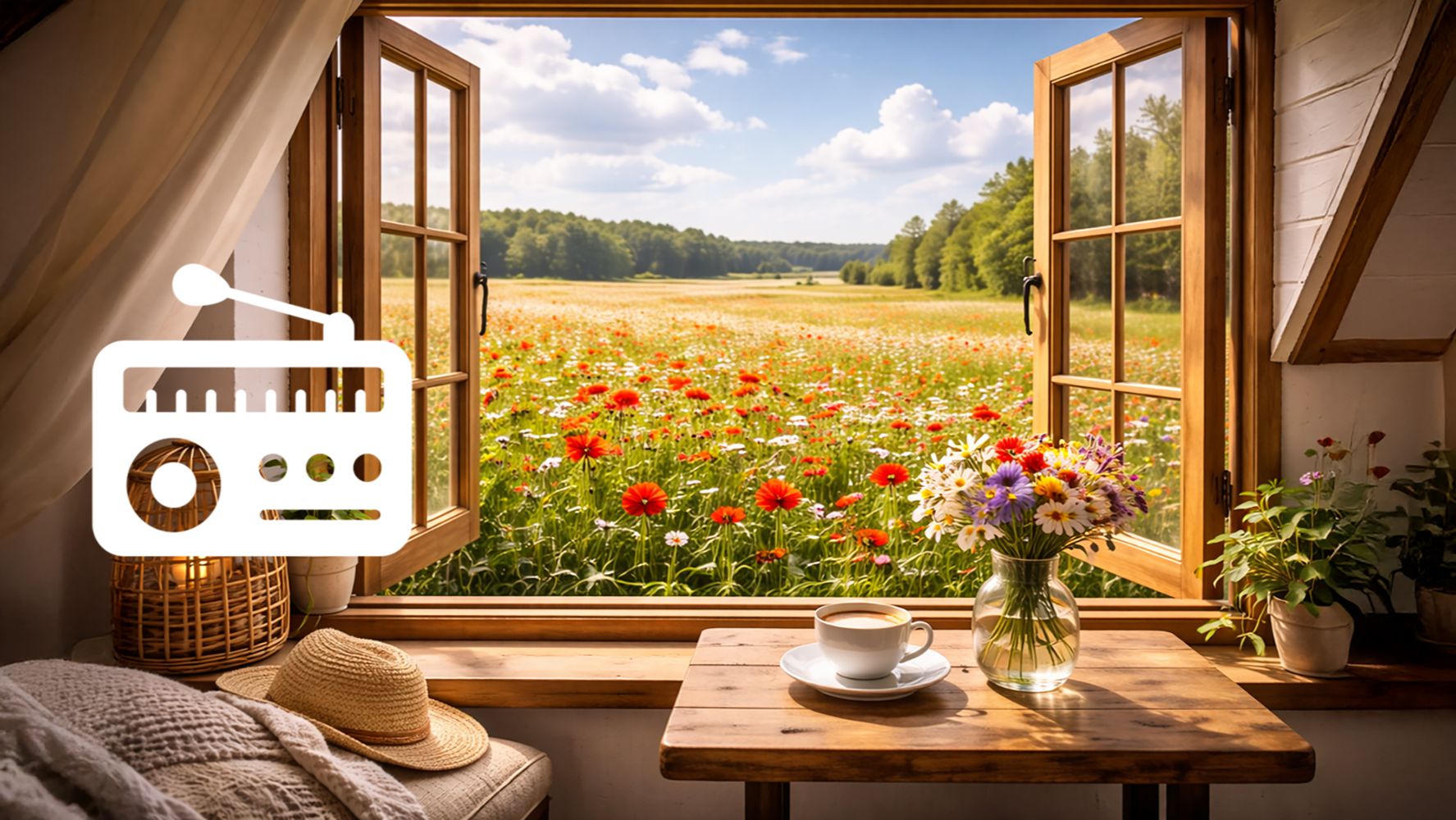 Летнее цветочное поле 🌼 1 час | Заряжающая музыка для продуктивного дня