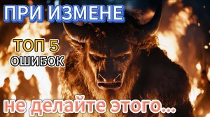 При измене не совершайте этих ошибок
