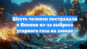 Шесть человек пострадали в Японии из-за выброса угарного газа на заводе