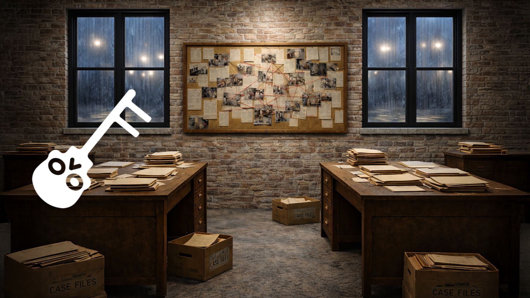 Атмосферная музыка | детективный саундтрек 5 часов 🕵️ Классический кабинет полиции