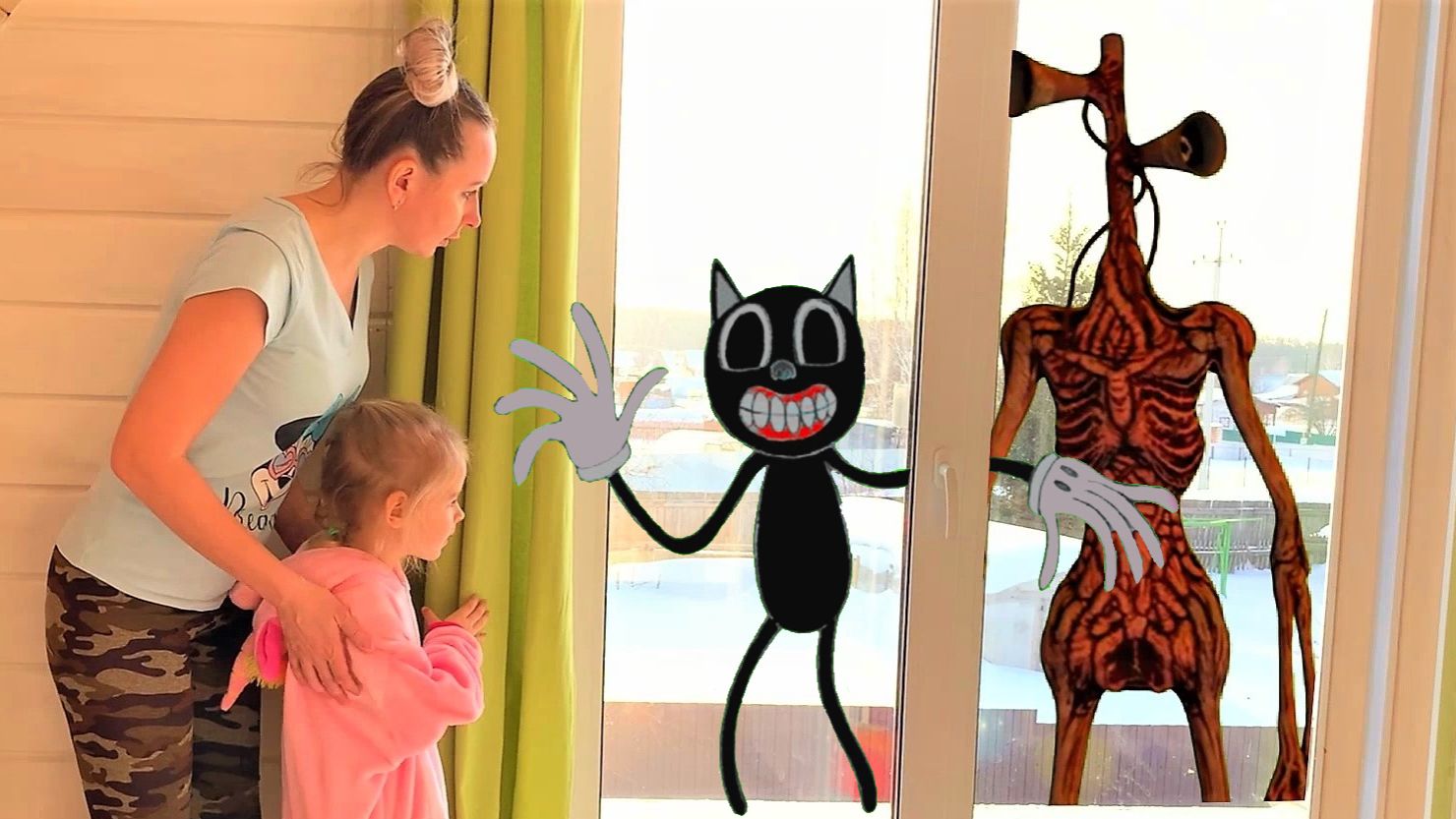 Новый СБОРНИК Про Сиреноголовых и Картун Кэта / SIREN HEAD VS CARTOON CAT IN REAL LIFE