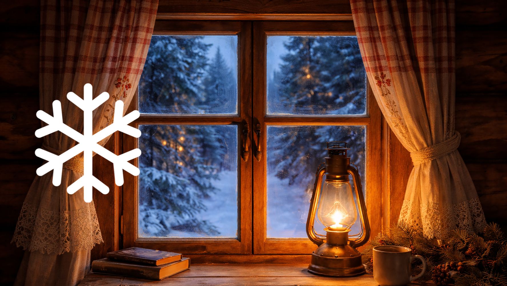 Звук ветра | Уютное зимнее окно | Видео для сна и релакса