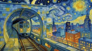 Визуальные поэмы - Ван Гог "Неон Метрополиса"