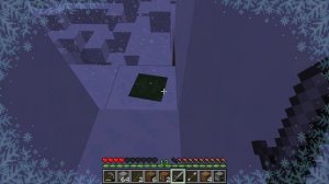 2-й день выживания зимой в майнкрафт