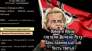 Война в Иране глазами Шамана Раху. День одиннадцатый. Часть третья.