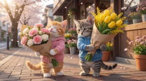 Особый сюрприз ко Дню женщин для кошки-мамы и кошки-бабушки.