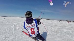 Чемпионат России по сноукайтингу проходит в Новосибирске.