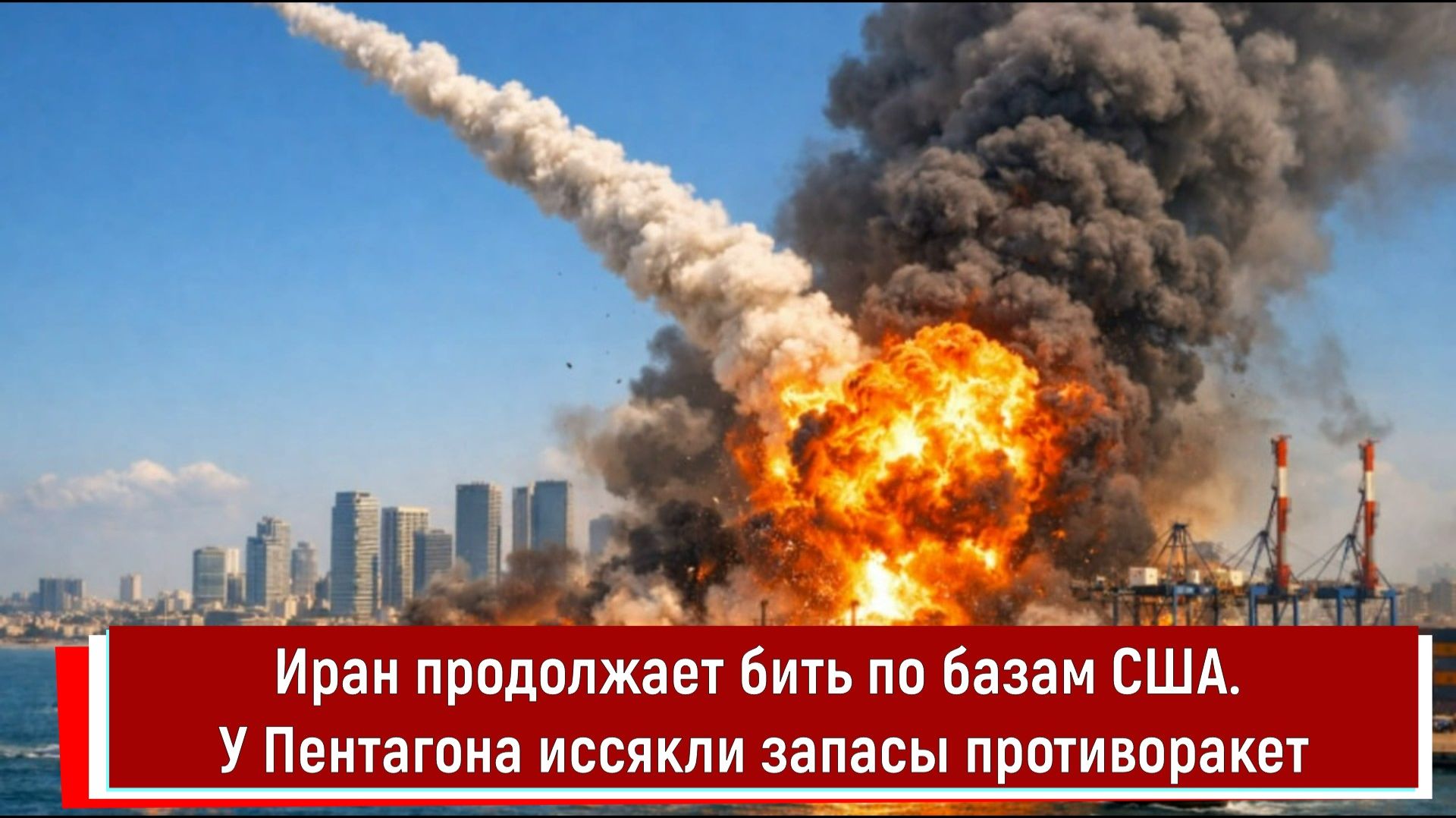 Иран продолжает бить по базам США. У Пентагона иссякли запасы противоракет