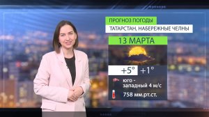 Прогноз погоды в Набережных Челнах на 13 марта 2026 г.