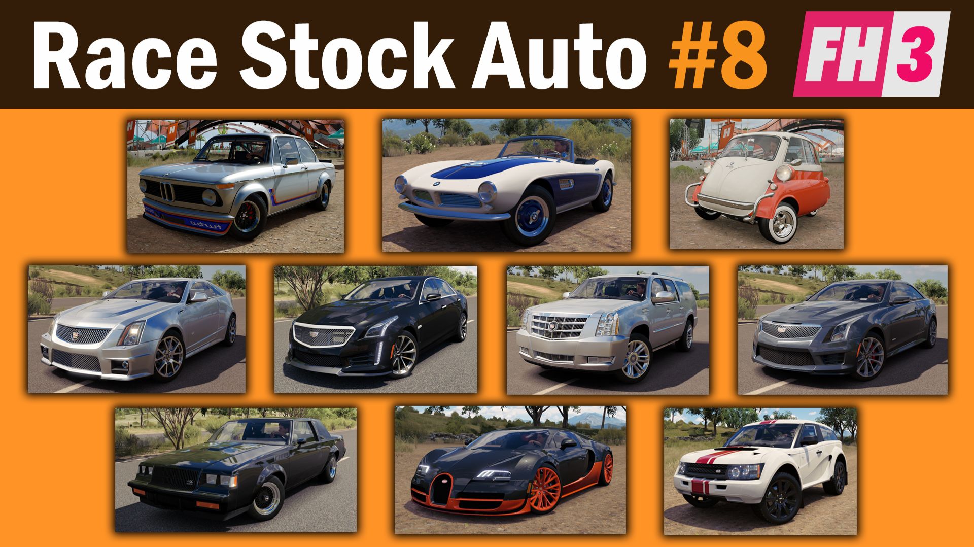 Forza Horizon 3 - Race Stock Auto #8