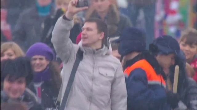 Цекало и Путин зажигают на Воробьёвых горах. 26 февраля 2012 г