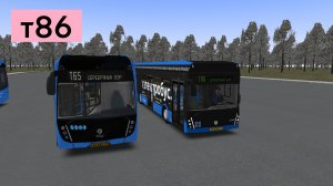 OMSI 2: Электробус т86 Серебряный бор - Метро Сокол