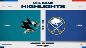 11.03.2026 | ОБЗОР МАТЧА | Баффало Сэйбрз - Сан-Хосе Шаркс | Highlights