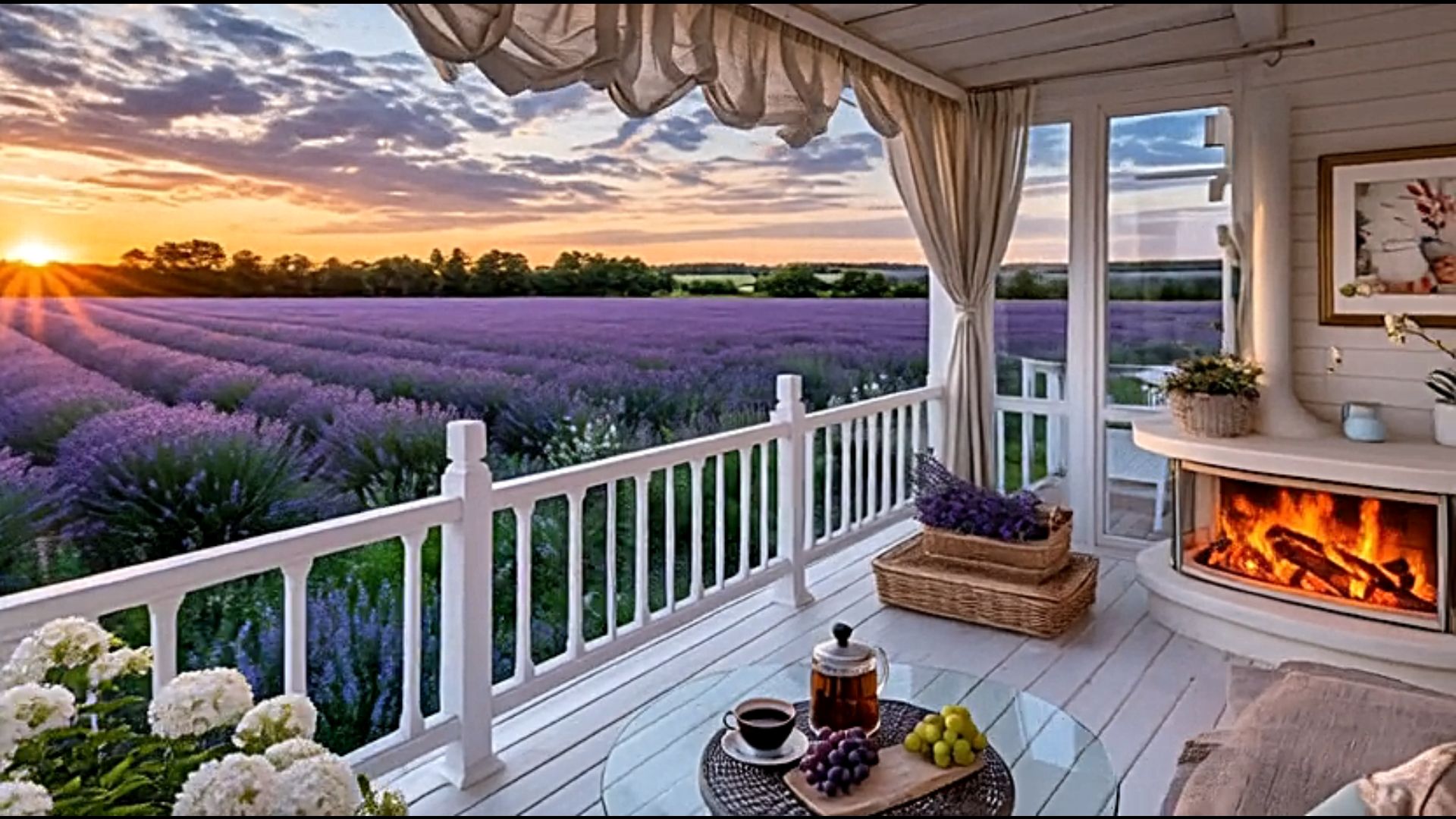 Атмосфера уюта и тишины Лавандовое поле Спокойная, очень красивая музыка для отдыха