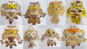МК Совушка. Как склеить сову из бумаги.