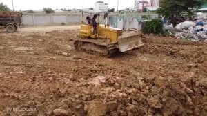 Full New Project LANDFILL DELETE POND TRASH By Driver Skill DOZER KOMATSU D31P Pushing SOIL & Trucks