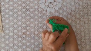 Вяжем мочалку просто и быстро.