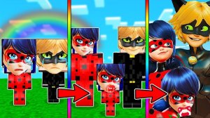 КАК МЕНЯЛАСЬ СЕМЬЯ ЛЕДИ БАГ В МАЙНКРАФТЕ