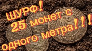 25 монет с одного метра!