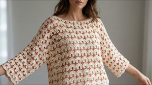 УЗОР крючком для ЛЕТНЕЙ КОФТОЧКИ | Простой МК